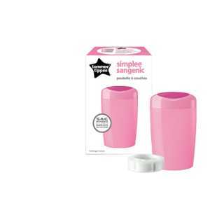 Sangenic SIMPLEE Poubelle à Couches Rose + 6 Recharges