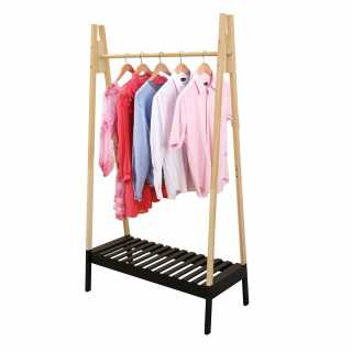 Portant à vêtements en bois Noir - Home Deco kids