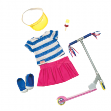Tenue Deluxe Ensemble avec trottinette - Our Generation Tenue Deluxe Ensemble avec trottinette - Our Generation