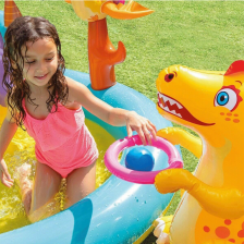 Aire de jeu aquatique gonflable Dinoland 333 x 229 x 112 - Intex Aire de jeu aquatique gonflable Dinoland 333 x 229 x 112 - Intex