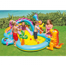 Aire de jeu aquatique gonflable Dinoland 333 x 229 x 112 - Intex Aire de jeu aquatique gonflable Dinoland 333 x 229 x 112 - Intex