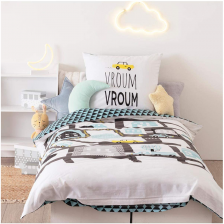 Parure de lit enfant route 140x200 - Atmosphera For Kids Parure de lit enfant route 140x200 - Atmosphera For Kids
