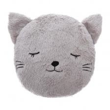 Pack : Fauteuil enfant chat gris avec Coussin rond chat - Atmosphera For Kids Pack : Fauteuil enfant chat gris avec Coussin rond chat - Atmosphera For Kids