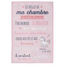 Tapis règles de la chambre Rose 60x90 - Home Deco Kids Tapis règles de la chambre Rose 60x90 - Home Deco Kids