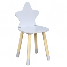 Chaise enfant étoile Gris - Home Deco Kids Chaise enfant étoile Gris - Home Deco Kids