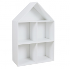 Rangement maison 4 cases Paul Blanc - Home Deco Kids Rangement maison 4 cases Paul Blanc - Home Deco Kids