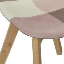 Chaise Patchwork Enfant Leonie Rose - Home Deco Kids Chaise Patchwork Enfant Leonie Rose - Home Deco Kids