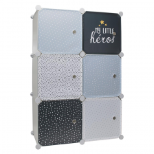 Rangement modulable 6 cubes garçon - Home Deco Kids Rangement modulable 6 cubes garçon - Home Deco Kids