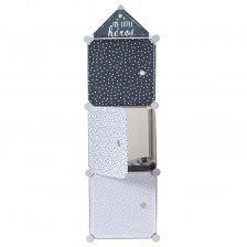 Rangement modulable 3 cubes garçon - Home Deco Kids Rangement modulable 3 cubes garçon - Home Deco Kids