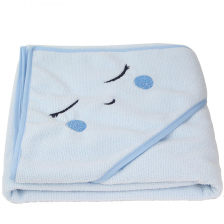 Cape de bain bébé bleu - Tom & Zoé Cape de bain bébé bleu - Tom & Zoé
