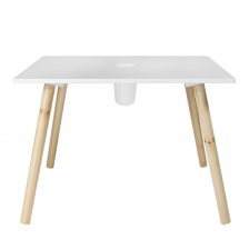 Table avec pot crayons avec 2 chaises enfant Gris - Home Deco Kids Table avec pot crayons avec 2 chaises enfant Gris - Home Deco Kids
