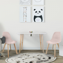 Table avec pot crayons avec 2 chaises enfant Rose - Home Deco Kids Table avec pot crayons avec 2 chaises enfant Rose - Home Deco Kids
