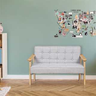 Canapé enfant timeo Gris - Home Deco Kids