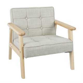 Fauteuil enfant Timeo Gris - Home Deco Kids