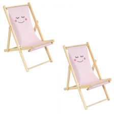 Lot de 2 chaises Pliantes Enfant Rose - Home Deco Kids Lot de 2 chaises Pliantes Enfant Rose - Home Deco Kids