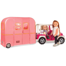 Caravane pour poupée Rose - Our Generation Caravane pour poupée Rose - Our Generation