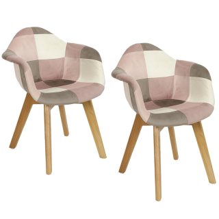 Lot De 2 Fauteuils Enfant Leonie Rose - Home Deco Kids