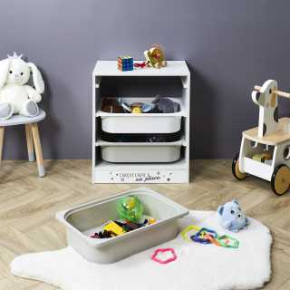 Meuble de rangement enfant Tidy 3 bacs - Home Deco Kids