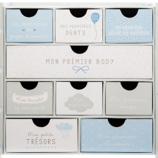 Coffret souvenir de naissance Nuage Gris - Atmosphera for kids Coffret souvenir de naissance Nuage Gris - Atmosphera for kids
