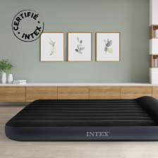 Matelas gonflable Airbed fiber électrique 2 places - Intex Matelas gonflable Airbed fiber électrique 2 places - Intex