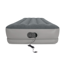 Matelas Prestige 1 Place Gris Flex Pompe intégrée - Intex Matelas Prestige 1 Place Gris Flex Pompe intégrée - Intex