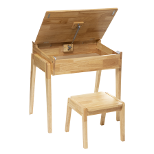 Pupitre avec tabouret Robin en bois - Atmosphera For Kids Pupitre avec tabouret Robin en bois - Atmosphera For Kids