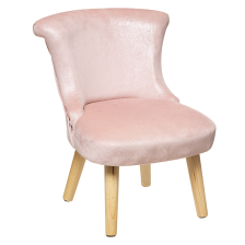 Fauteuil velours glitter enfant Rose - Atmosphera For Kids Fauteuil velours glitter enfant Rose - Atmosphera For Kids