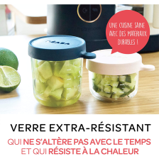 Coffret 2 portions verre 150ml / 250ml - Béaba Coffret 2 portions verre 150ml / 250ml - Béaba