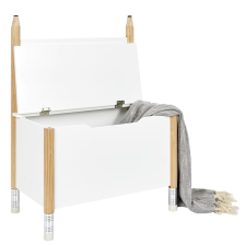 Coffre banc crayon Blanc - Home Deco Kids Coffre banc crayon Blanc - Home Deco Kids