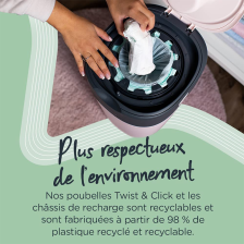 Pack de 12 Recharges pour Poubelle à Couches Avancée Twist & Click Pack de 12 Recharges pour Poubelle à Couches Avancée Twist & Click