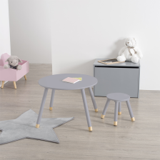 Table enfant douceur Gris - Atmosphera For Kids Table enfant douceur Gris - Atmosphera For Kids