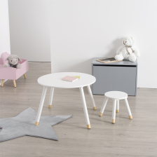 Table enfant douceur Blanc - Atmosphera For Kids Table enfant douceur Blanc - Atmosphera For Kids