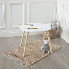 Table enfant douceur étoiles Blanc - Atmosphera For Kids Table enfant douceur étoiles Blanc - Atmosphera For Kids