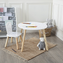 Table enfant douceur étoiles Blanc - Atmosphera For Kids Table enfant douceur étoiles Blanc - Atmosphera For Kids