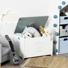 Coffre à jouets enfant Gris - Atmosphera For Kids Coffre à jouets enfant Gris - Atmosphera For Kids
