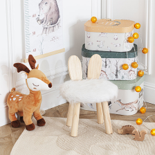 Tabouret Enfant Lapin Blanc - Atmosphera For Kids Tabouret Enfant Lapin Blanc - Atmosphera For Kids