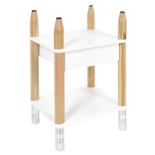 Table de chevet Crayon Blanc - Home Deco Kids Table de chevet Crayon Blanc - Home Deco Kids