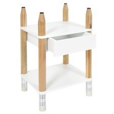Table de chevet Crayon Blanc - Home Deco Kids Table de chevet Crayon Blanc - Home Deco Kids