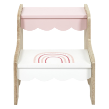 Marchepied enfant Arc en ciel Rose - Home Deco Kids Marchepied enfant Arc en ciel Rose - Home Deco Kids