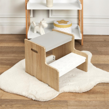 Marchepied enfant Dinosaures Gris - Home Deco Kids Marchepied enfant Dinosaures Gris - Home Deco Kids