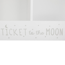 Casier de rangement avec 2 compartiments Blanc - Atmosphera For Kids Casier de rangement avec 2 compartiments Blanc - Atmosphera For Kids