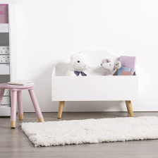 Coffre à jouets en bois Nuage Blanc - Atmosphera For Kids Coffre à jouets en bois Nuage Blanc - Atmosphera For Kids