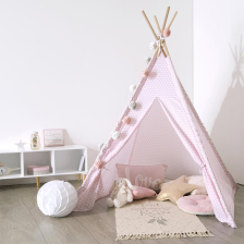Tipi Déco Enfant 160cm Rose - Atmosphera For Kids Tipi Déco Enfant 160cm Rose - Atmosphera For Kids