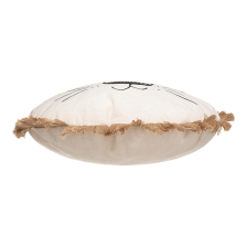 Coussin lion franges Beige - Atmosphera For Kids Coussin lion franges Beige - Atmosphera For Kids