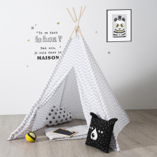 Tipi Déco Enfant 160cm Gris - Atmosphera For Kids Tipi Déco Enfant 160cm Gris - Atmosphera For Kids