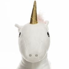 Peluche licorne maxi Blanc H45 - Atmosphera For Kids Peluche licorne maxi Blanc H45 - Atmosphera For Kids