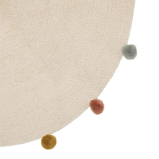 Tapis arlequin pompons D90 Beige - Atmosphera For Kids Tapis arlequin pompons D90 Beige - Atmosphera For Kids