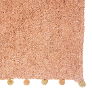 Tapis enfant coton Rose - Atmosphera For Kids