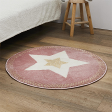Tapis rond étoile Rose - Home Deco Kids Tapis rond étoile Rose - Home Deco Kids