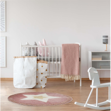 Tapis rond étoile Rose - Home Deco Kids Tapis rond étoile Rose - Home Deco Kids